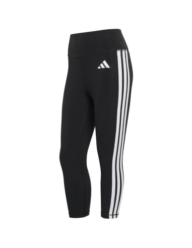Legginsy damskie adidas 3/4 optime essentials workout 3-stripes czarne ke6062
