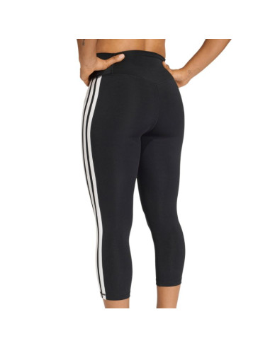Legginsy damskie adidas 3/4 optime essentials workout 3-stripes czarne ke6062