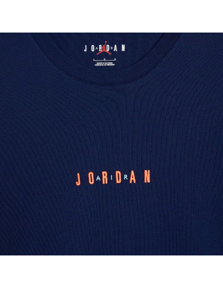 Koszulka sportowa męska air jordan jumpman embroidered air crew granatowa - dm3182-492