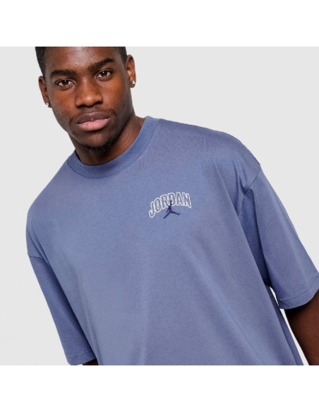 Koszulka męska air jordan brooklyn arch logo t-shirt niebieski -  ii2344-410