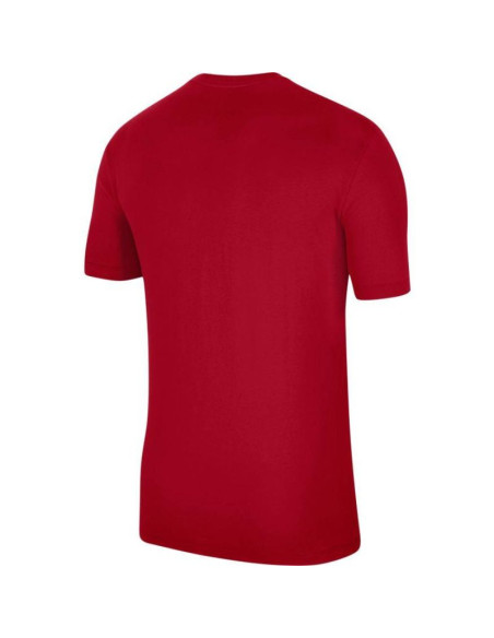 Koszulka męska air jordan jumpman flight t-shirt czerwona - cw5190-687