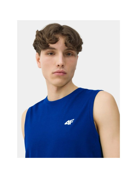 Koszulka bez rękawów tank top męski (zestaw koszulek 3 szt.) 4f 4fwss26tslem362-90s
