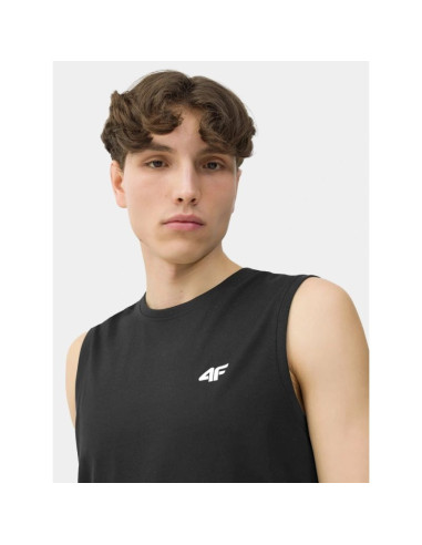Koszulka bez rękawów tank top męski (zestaw koszulek 3 szt.) 4f 4fwss26tslem362-90s