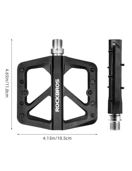 Pedały rowerowe rockbros m906 nylonowe - czarne