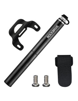 Pompka rowerowa rockbros jg-pb-004 lekka z manometrem - czarna