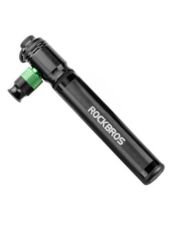 Pompka co2 rockbros hq-75d-co2 manualna/co2 aluminiowa - czarna