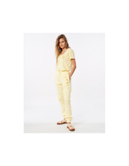 Spodnie rip curl re-entry trackpant - jasny żółty