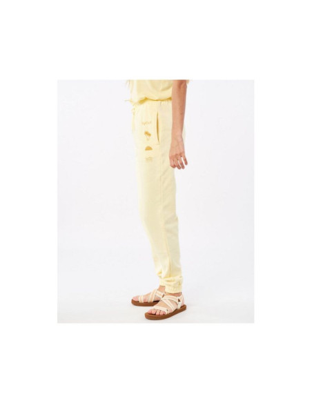 Spodnie rip curl re-entry trackpant - jasny żółty