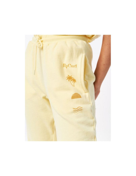 Spodnie rip curl re-entry trackpant - jasny żółty