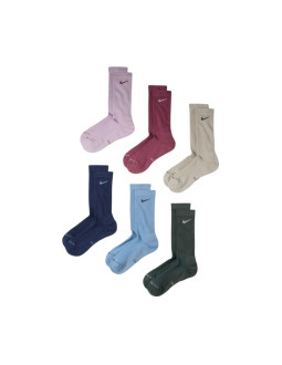 Skarpety nike everyday elevated 6 par różowe, niebieskie, zielone, beżowe hq8021 916