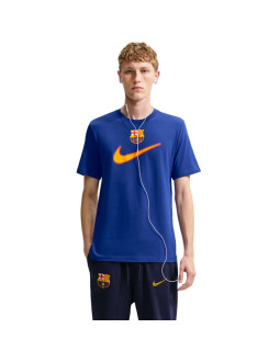 Koszulka męska nike fc barcelona swoosh niebieska iq5042 455