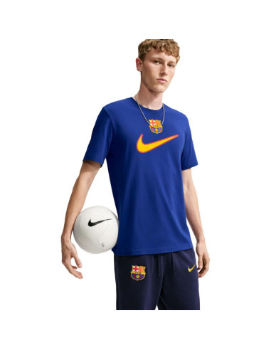 Koszulka męska nike fc barcelona swoosh niebieska iq5042 455