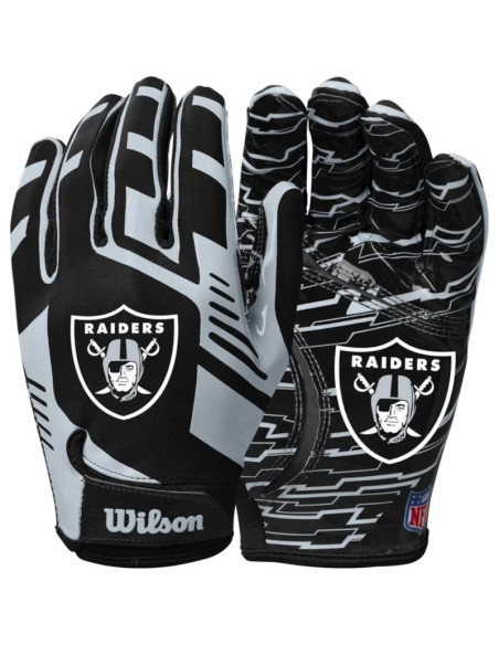 Wilson nfl stretch fit receivers gloves wtf9326lv czarne one size