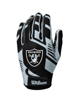 Wilson nfl stretch fit receivers gloves wtf9326lv czarne one size 2