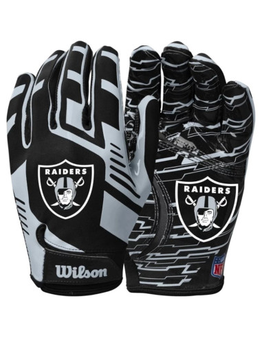 Wilson nfl stretch fit receivers gloves wtf9326lv czarne one size