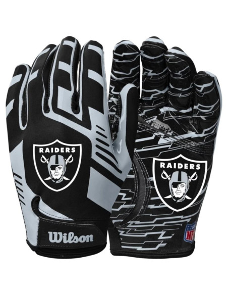 Wilson nfl stretch fit receivers gloves wtf9326lv czarne one size