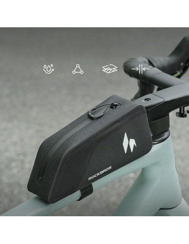 Torba na górną rurę rockbros as-151 ridemate wodoodporna - czarna