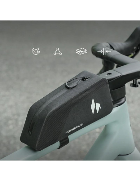 Torba na górną rurę rockbros as-151 ridemate wodoodporna - czarna