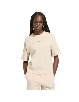 Koszulka damska adidas kit small logo kremowa kt0302