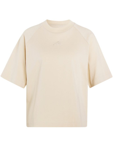 Koszulka damska adidas kit small logo kremowa kt0302