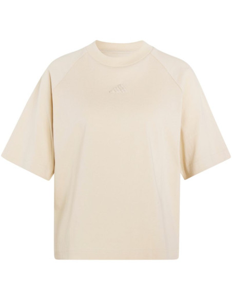 Koszulka damska adidas kit small logo kremowa kt0302