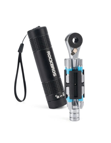 Multitool rowerowy rockbros tg-8601 grzechotka s2 cylindryczna obudowa - czarny