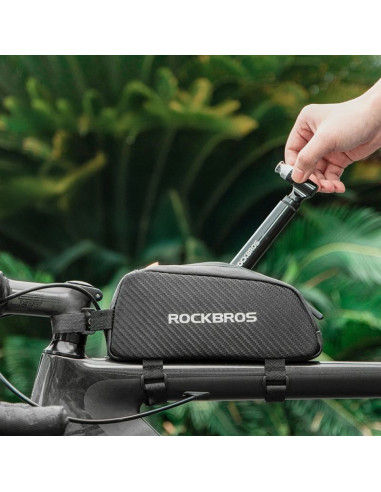 Zestaw narzędzi rockbros jg-pb-11 z pompką i multitoolem łatki łyżki - czarny