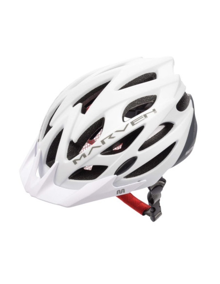 Kask meteor marven l 58-61 cm biało-szary 24725