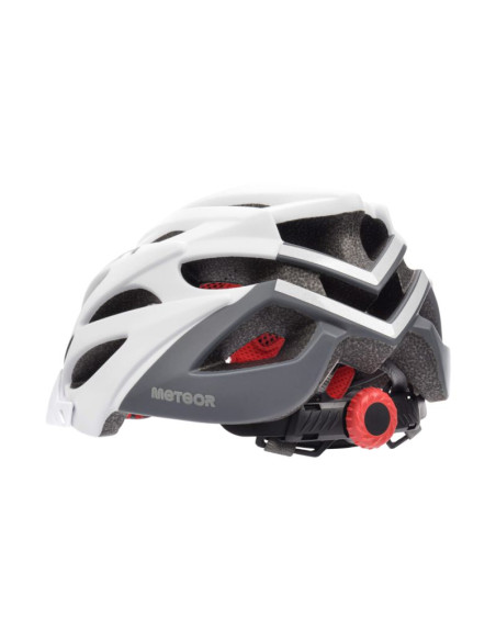 Kask meteor marven l 58-61 cm biało-szary 24725