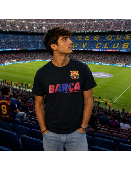Fc barcelona t-shirt męski bawełna 5001cbsb