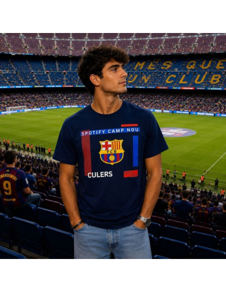 Fc barcelona t-shirt męski bawełna 5001cetst