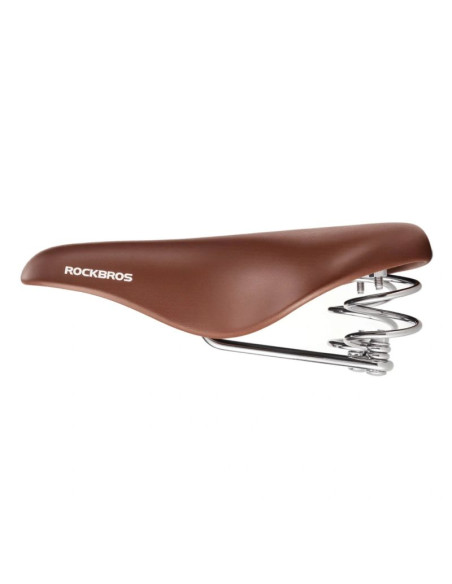 Siodełko rowerowe rockbros 6800s retro komfortowe - brązowe