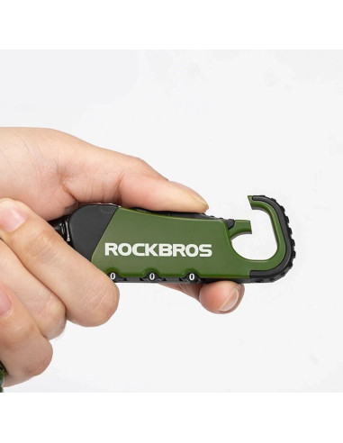 Zapięcie rowerowe rockbros rbk6n na szyfr - zielone