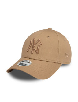 Damska czapka daszkiem new era 9forty mlb ny new york yankees brązowa - 60471463
