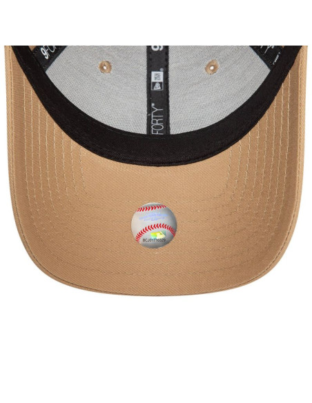 Damska czapka daszkiem new era 9forty mlb ny new york yankees brązowa - 60471463