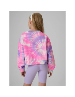 Bluza dresowa loose bez kaptura dziewczęca 4f 4fjrss26tswsf2935-90a 2