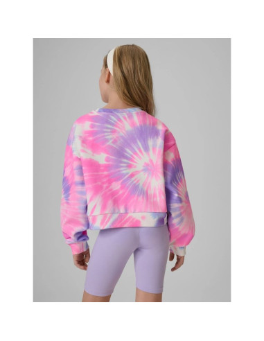 Bluza dresowa loose bez kaptura dziewczęca 4f 4fjrss26tswsf2935-90a