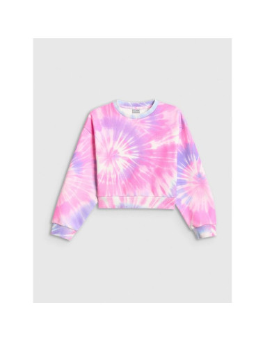 Bluza dresowa loose bez kaptura dziewczęca 4f 4fjrss26tswsf2935-90a