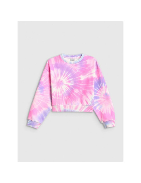 Bluza dresowa loose bez kaptura dziewczęca 4f 4fjrss26tswsf2935-90a