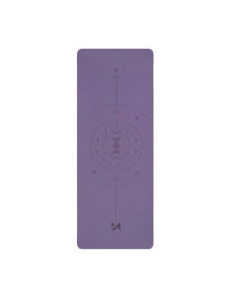 Mata do ćwiczeń wozinsky wnsp-nkp 183 x 61 x 0,5 cm do jogi i gimnastyki z naturalnego kauczuku - fioletowa