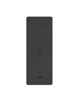Mata do ćwiczeń wozinsky wnsp-nkb 183 x 61 x 0,5 cm gimnastyczna do jogi z naturalnego kauczuku - czarna