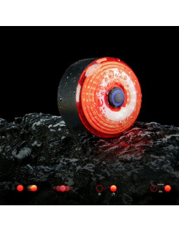 Torba podsiodłowa rockbros c52-2 lekka z oświetleniem 250 mah - zielona 2