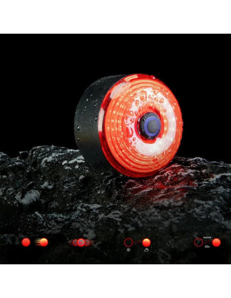 Torba podsiodłowa rockbros c52-2 lekka z oświetleniem 250 mah - zielona