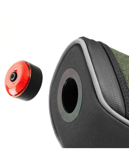 Torba podsiodłowa rockbros c52-2 lekka z oświetleniem 250 mah - zielona