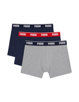 Bokserki męskie puma 3 pak granatowe, szare 947130 05