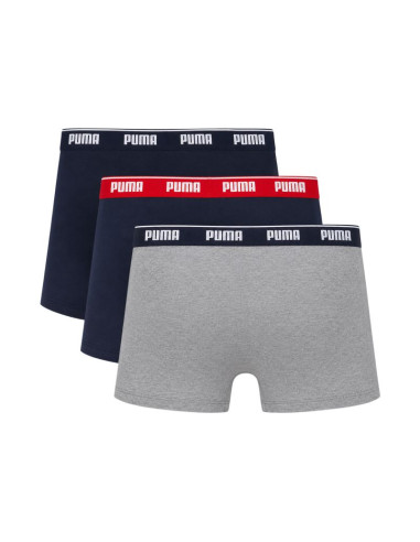 Bokserki męskie puma 3 pak granatowe, szare 947130 05