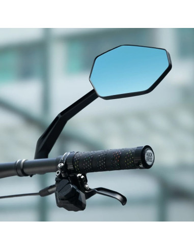 Lusterko rowerowe rockbros f-253w przeciwodblaskowe ramię z włókna węglowego - prawe
