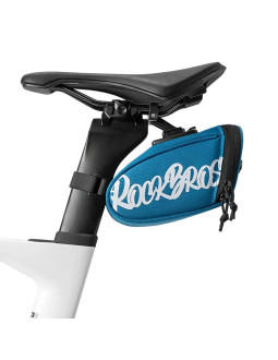 Torba rowerowa rockbros g007 flash journey podsiodłowa 0.8 l - niebieska