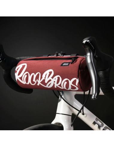 Torba rowerowa rockbros g005 flash journey na kierownicę 2 l - czerwona