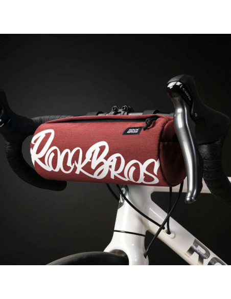 Torba rowerowa rockbros g005 flash journey na kierownicę 2 l - czerwona